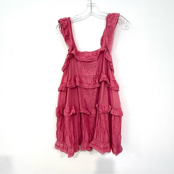 Pink Ruffled Jumpsuit - Picture 2 of 12